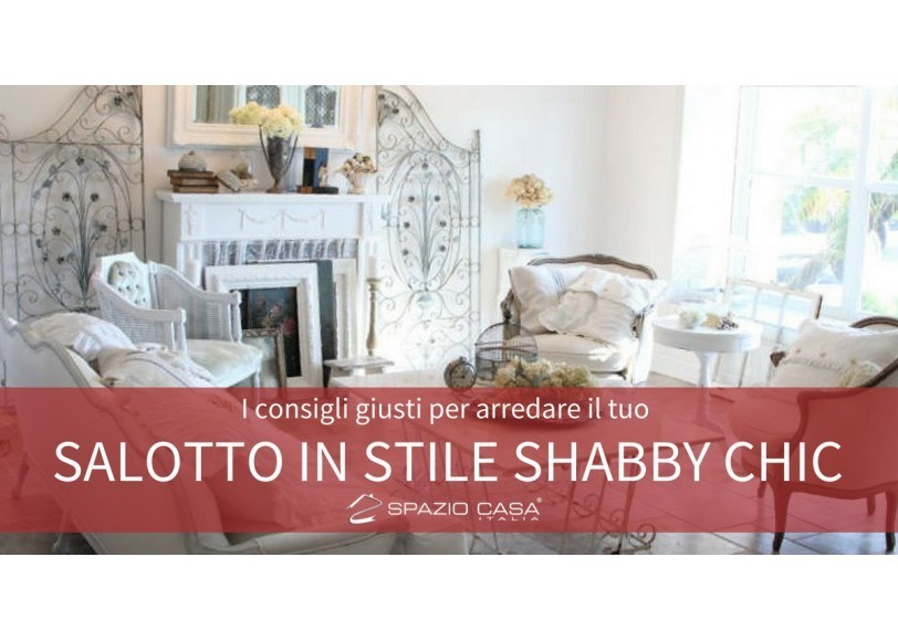 Come arredare il salotto in stile shabby chic