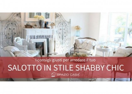 Come arredare il salotto in stile shabby chic