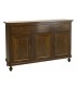 Credenza in legno arte povera 3 porte 3 cassetti Noce