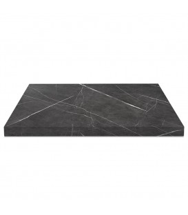 Piano Quadrato Nobilitato per Tavolo 25 mm Pietra Grigia