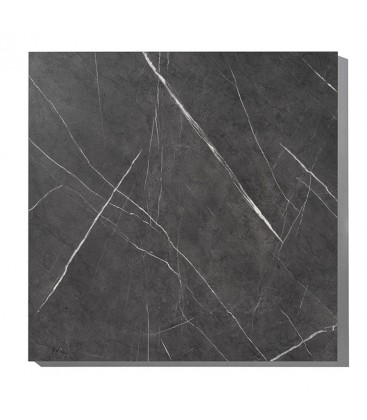 Tavolo da Ristorante Base Quadrata in Ferro Piano Rovere Nodato