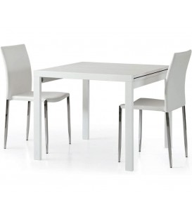 Tavolo Quadrato Bianco Frassinato