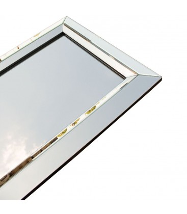 Specchio con Cornice Moderna Argento