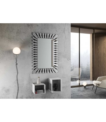 Specchio da parte con Cornice in Vetro Yenge