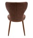 Sedia ecopelle beige trapuntata
