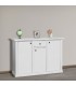 Credenza in legno con zoccolo