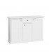 Credenza in legno con zoccolo