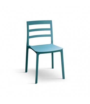 Sedia in polipropilene Blu
