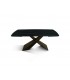 Tavolo Allungabile con Base in Metallo Bronzo e Piano in Ceramica