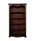 Libreria classica in legno 4 ripiani zoccolo aperto