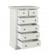 Cassettiera in legno Shabby chic Bianco Anticato 4+2 cassetti