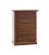 Cassettiera in legno Noce 4+2 cassetti lisci