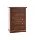 Cassettiera in legno Noce 4+2 cassetti lisci
