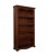 Libreria in legno classica 4 ripiani Noce con decoro Oro