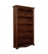 Libreria classica in legno 4 ripiani zoccolo aperto