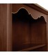 Libreria classica in legno 4 ripiani zoccolo aperto