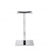 Base Colonna Slim con Basamento Piatto – Acciaio Cromato Lucido