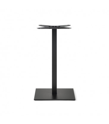 Base Colonna Slim con Basamento Piatto – Acciaio Cromato Lucido