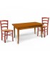 Set Tavolo da cucina 160 x 85 allungabile + 6 Sedie Legno massello