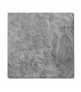 Tavolo da Ristorante Base Quadrata in Ferro Piano Rovere Nodato