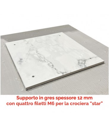 Piano per tavolo in Gres Porcellanato effetto Pietra Vicenza