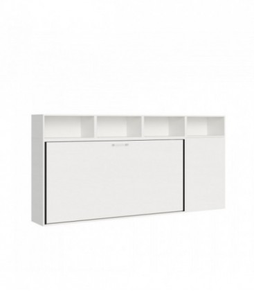Letto singolo a scomparsa Kando A - Bianco frassino