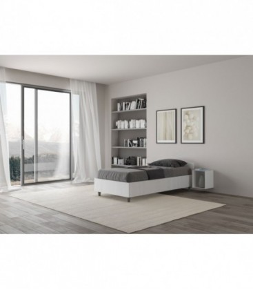 Letto singolo 80x190 Nuamo Senza Rete - Bianco Frassino
