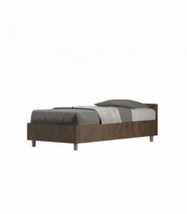 Letto singolo Nuoamo - Noce