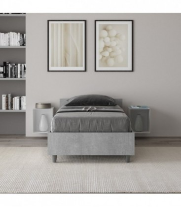 Letto singolo Nuoamo - Cemento