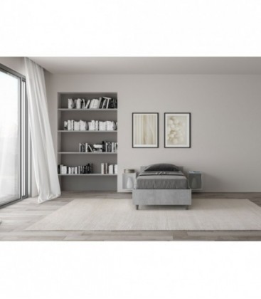 Letto singolo senza rete 80x200 quercia Nuamo