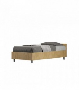 Letto singolo Nuamo con rete 80x200 - Quercia
