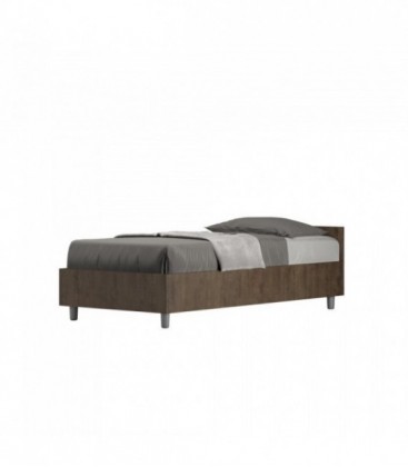 Letto singolo Nuamo contenitore 80x200 - Noce