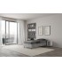 Letto singolo 80x190 Nuamo Senza Rete - Cemento