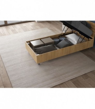 Letto singolo contenitore 80x200 quercia Nuamo