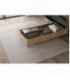 Letto singolo contenitore 80x200 quercia Nuamo
