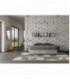 Letto matrimoniale Nuamo con rete 160x190 - Cemento