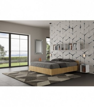 Letto matrimoniale Nuamo contenitore 160x190 - Quercia