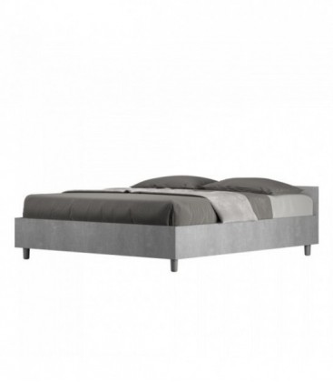 Letto matrimoniale Nuamo contenitore 160x190 - Cemento
