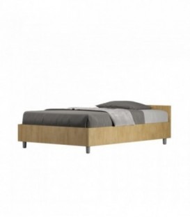 Letto una piazza e mezza Nuamo senza rete 120x190 - Quercia