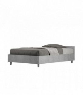 Letto una piazza e mezza Nuamo senza rete 120x190 - Cemento