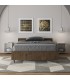Letto una piazza e mezza Nuamo contenitore 120x190 - Noce