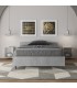 Letto una piazza e mezza Nuamo con rete 120x190 - Cemento