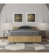 Letto una piazza e mezza Nuamo con rete 120x190 - Quercia