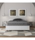 Letto una piazza e mezza Nuamo con rete 120x190 - Bianco Frassino