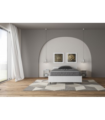 Letto una piazza e mezza Nuamo senza rete 120x190 - Bianco Frassino