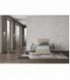 Letto singolo Adele imbottito 80x190 con rete - rivestimento similpelle tortora