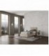Letto singolo Adele imbottito 80x190 con rete - rivestimento similpelle tortora