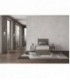 Letto singolo Adele imbottito 80x190 contenitore - rivestimento similpelle cappuccino