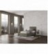 Letto singolo Adele imbottito 80x190 contenitore - rivestimento similpelle cappuccino
