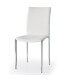 Sedia in metallo ed ecopelle